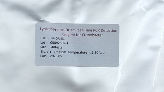 Zestaw do szybkiego testu bezpieczeństwa żywności z wstępnie dozowanymi probówkami PCR do wygodnego i szybkiego wykrywania bakterii Cronobacter w produktach spożywczych