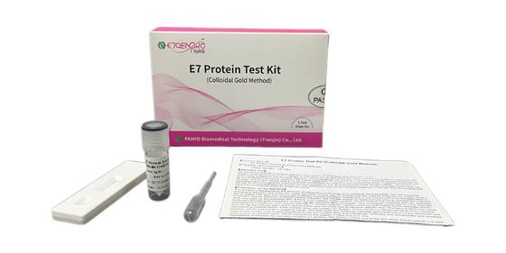 Zestaw badawczy HPV E7 Oncoprotein do badań przesiewowych raka szyjki macicy z wynikami 15 min, samodzielnym pobraniem próbek i bezpośrednim wykrywaniem białka komórek rakowych